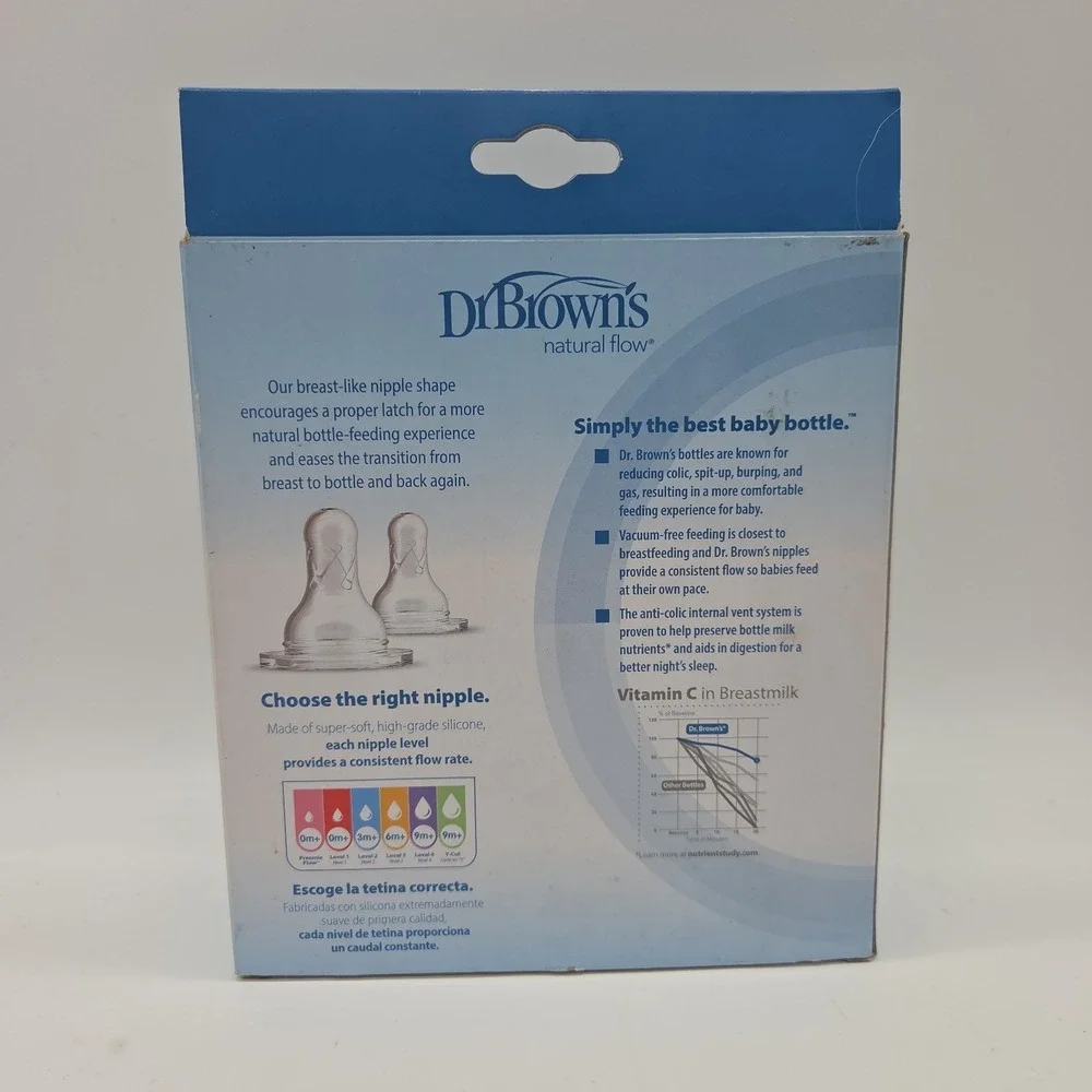 Dr. Brown's Options+ Narrow Pink Bottles, 3 bottles, 4 Ounce, Slow Flow Nipples